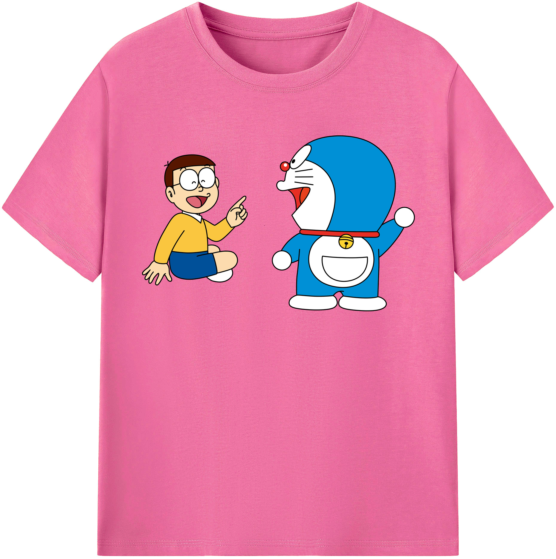 （画像用） ドラえもん Doraemon レディースカジュアルプリントTシャツ（綿100％）
